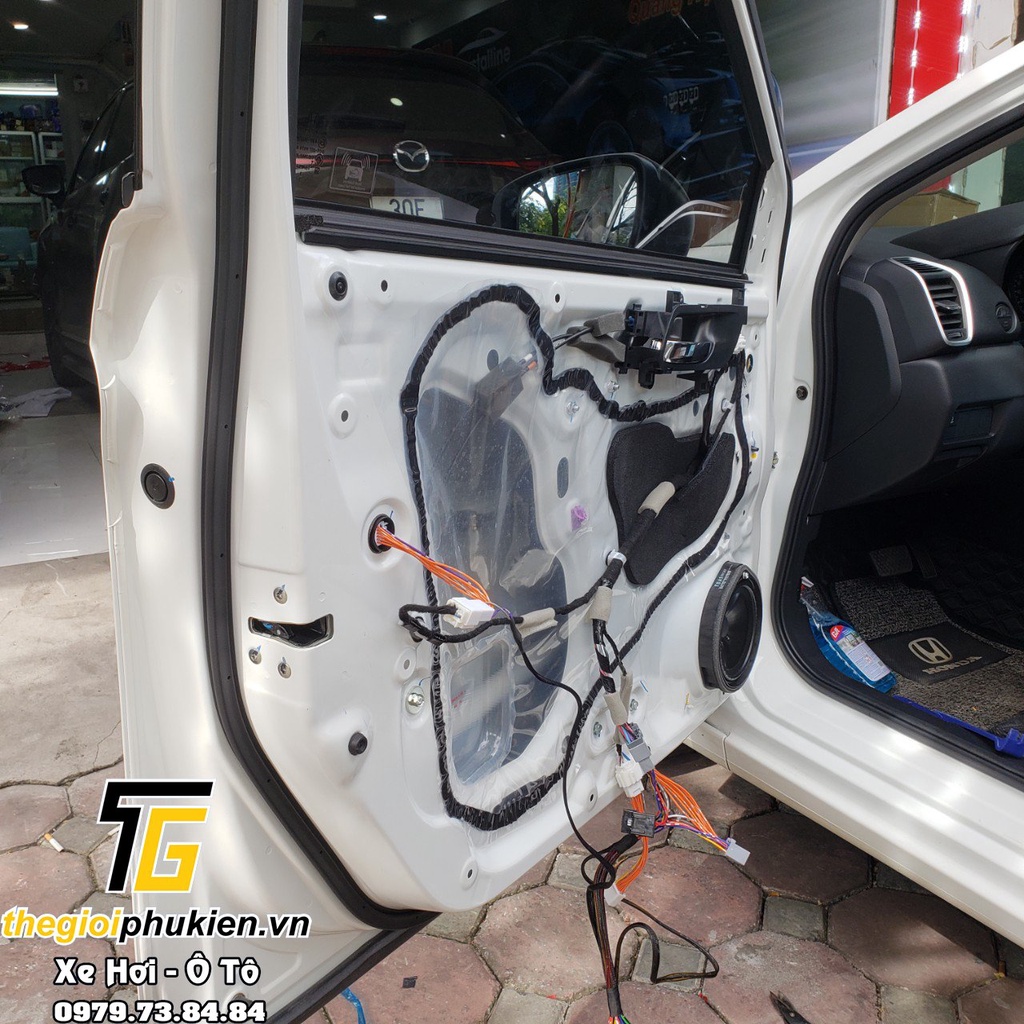 Bộ gập gương lên xuống kính tự động xe Honda City 2021 - cắm jack zin