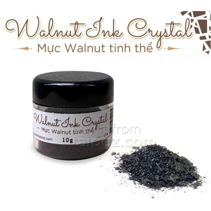 Mực viết CALLIGRAPHY dạng tinh thể Walnut (hạt óc chó) - 10gram