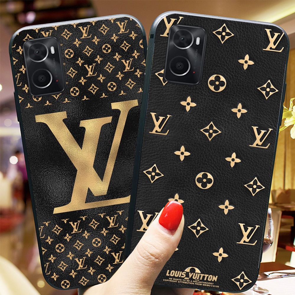 Ốp lưng điện thoại oppo a76 thương hiệu LV louis vuit ton in vân da
