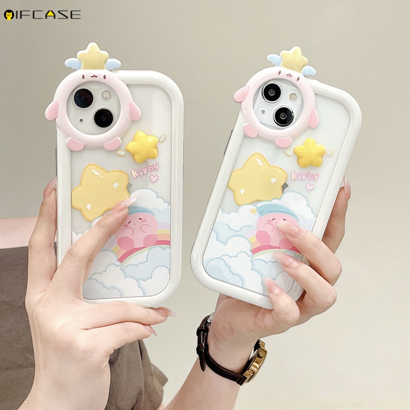 Ốp Điện Thoại Họa Tiết Hoạt Hình Đám Mây / Cầu Vồng / Ngôi Sao / Đám Mây Cho iPhone 13 12 11 Pro Max