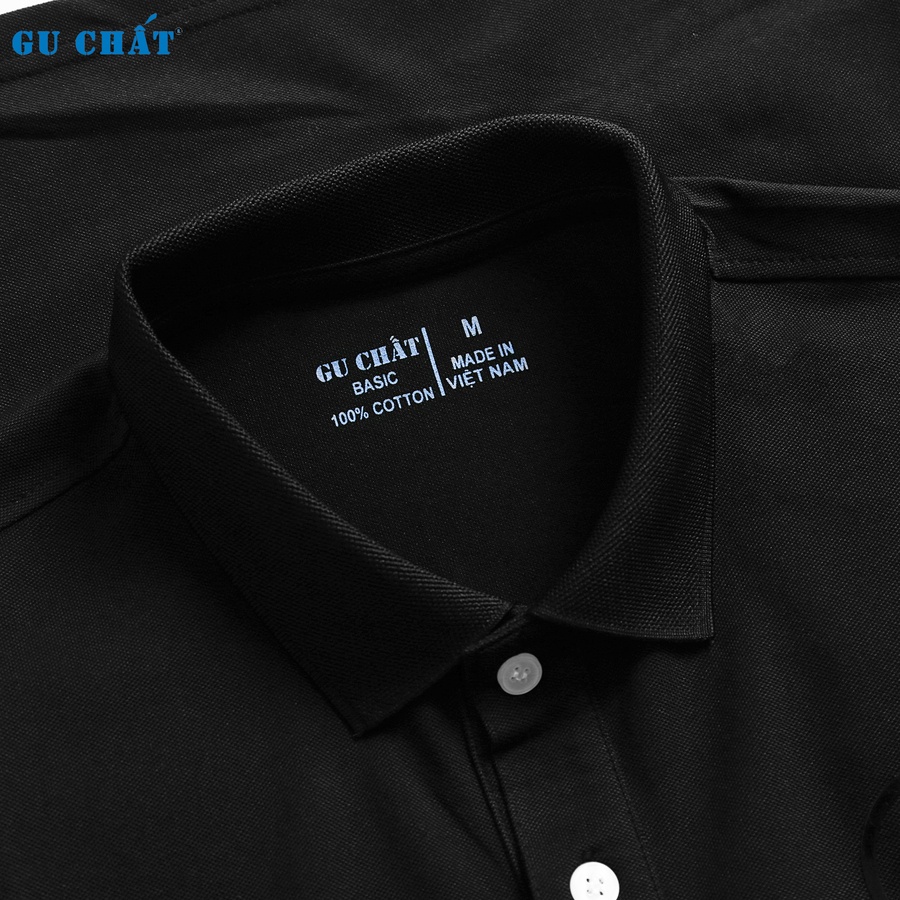 Áo thun POLO Nam GU CHẤT Chất Vải Co Giãn 4 Chiều, Thoáng mát, Phong Cách Hiện Đại - GUPL17