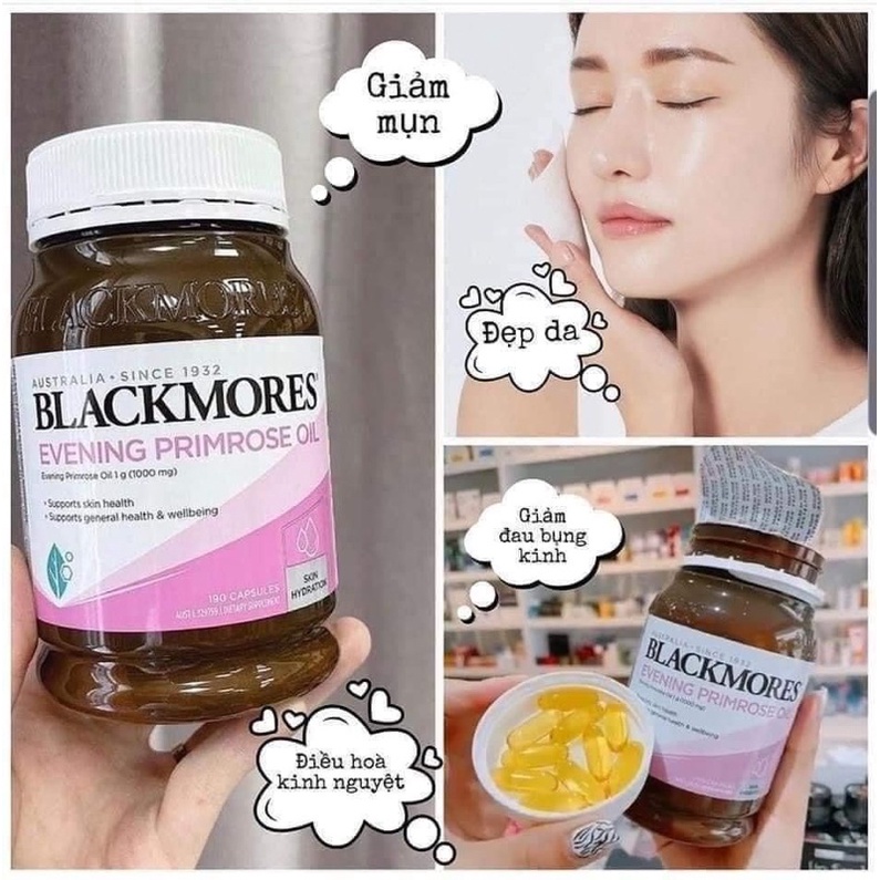 Tinh Dầu Hoa Anh Thảo Blackmores Everning Primrose Oil Úc 190 Viên [Bao Dùng,Bao Check]