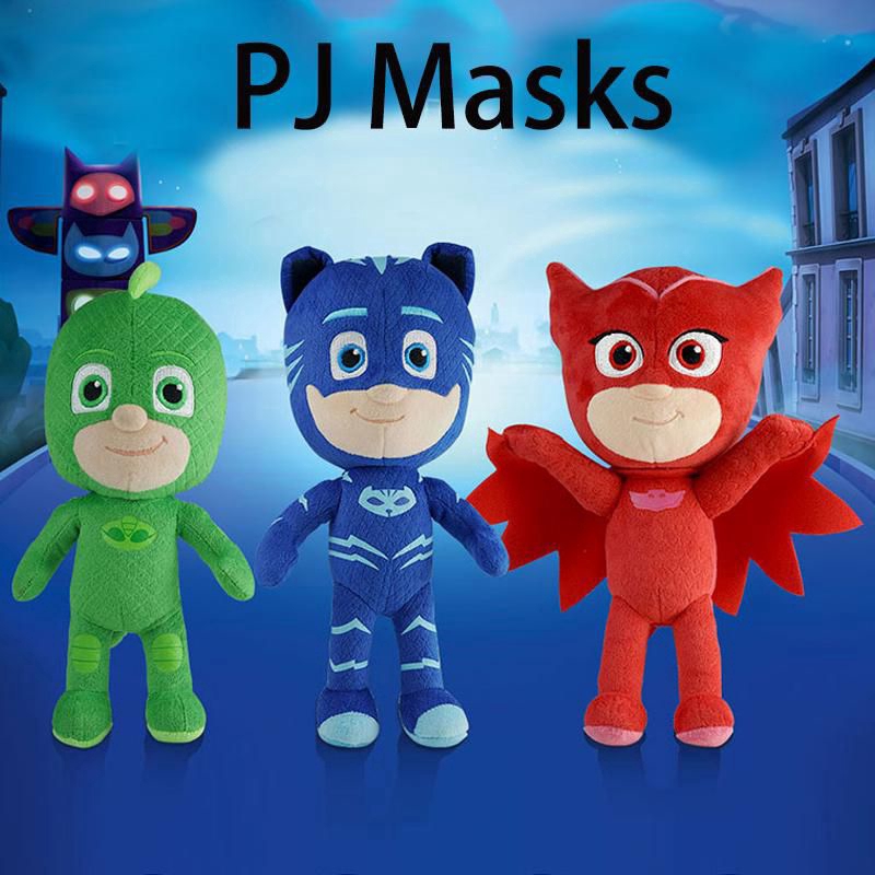 Bộ 4 thú nhồi bông hình các nhân vật trong PJ Masks Gekko Catboy Owlette Romeo