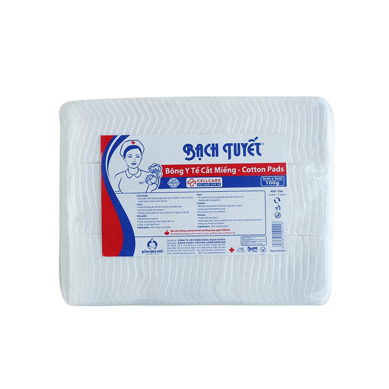 Bông bạch tuyết cắt miếng 7*7 gói 0,5 kg