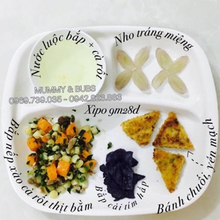 KHAY ĂN NHẬT CHIA 3 NGĂN