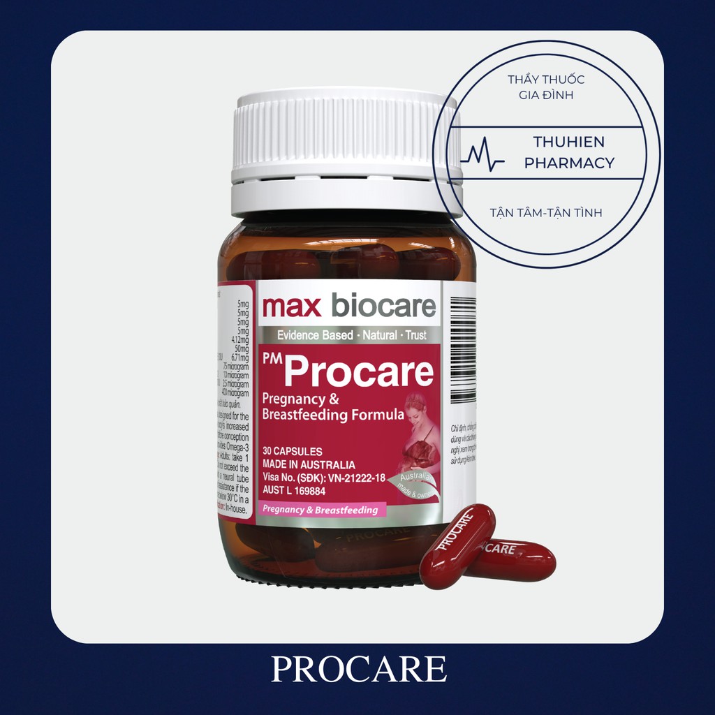 Hàng chính hãng PROCARE mẫu mới-Bổ sung vitamin cho phụ nữ có thai và cho thumbnail