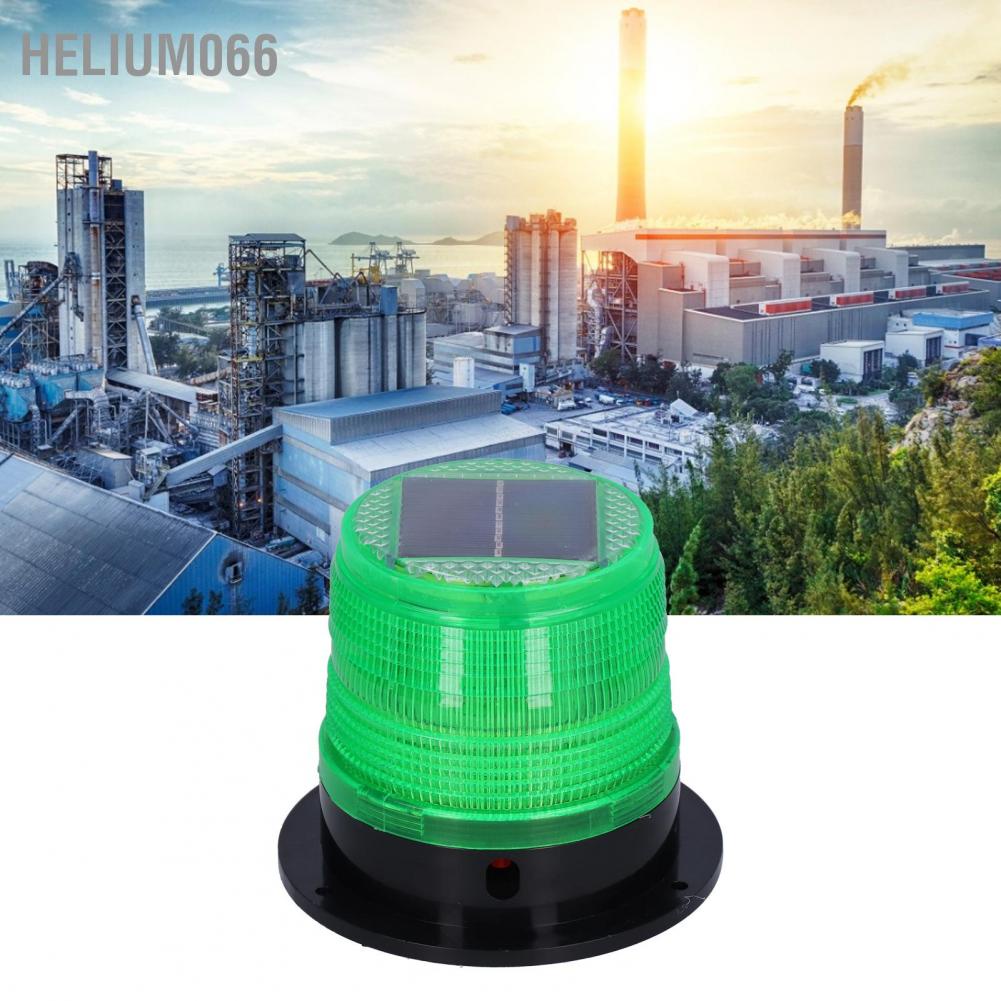 Helium066 LED Solar Power Warning Flashing Light Strobe with Magnetic