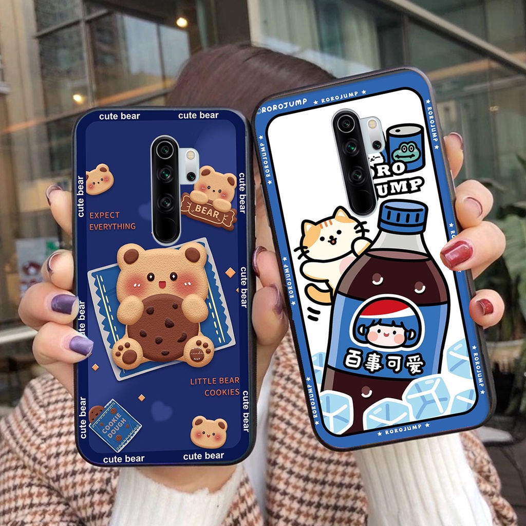 Ốp lưng Xiaomi REDMI NOTE 8 PRO in hình 3D GẤU cute be@r, soda, happy day cực hot ,thời thượng