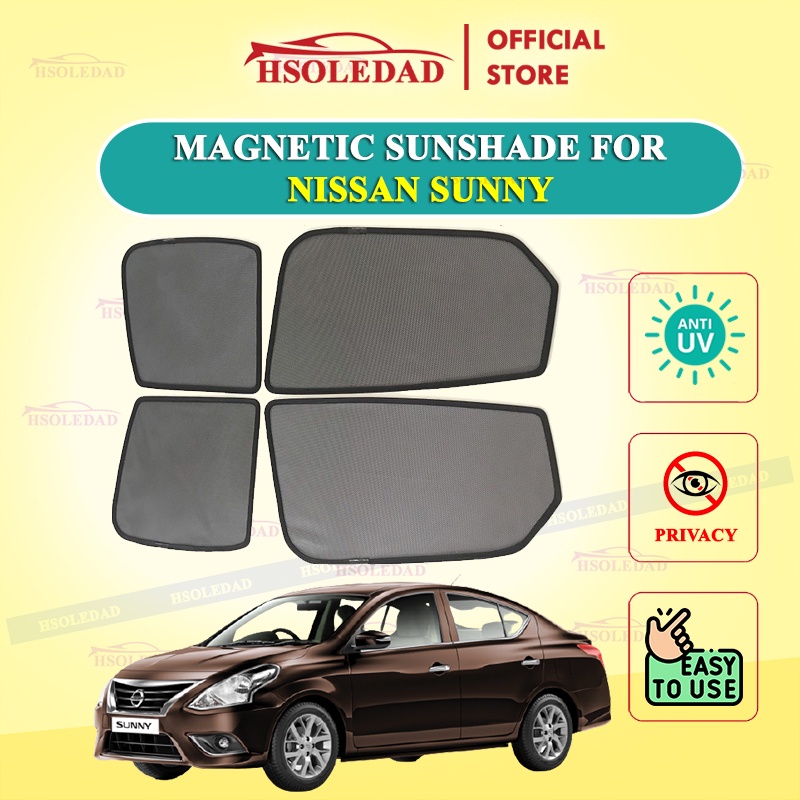 Rèm che nắng nam châm cho xe Nissan Sunny , bộ 4 tấm cho 4 cửa, hàng loại 1 cao cấp nhất, vừa khít kính