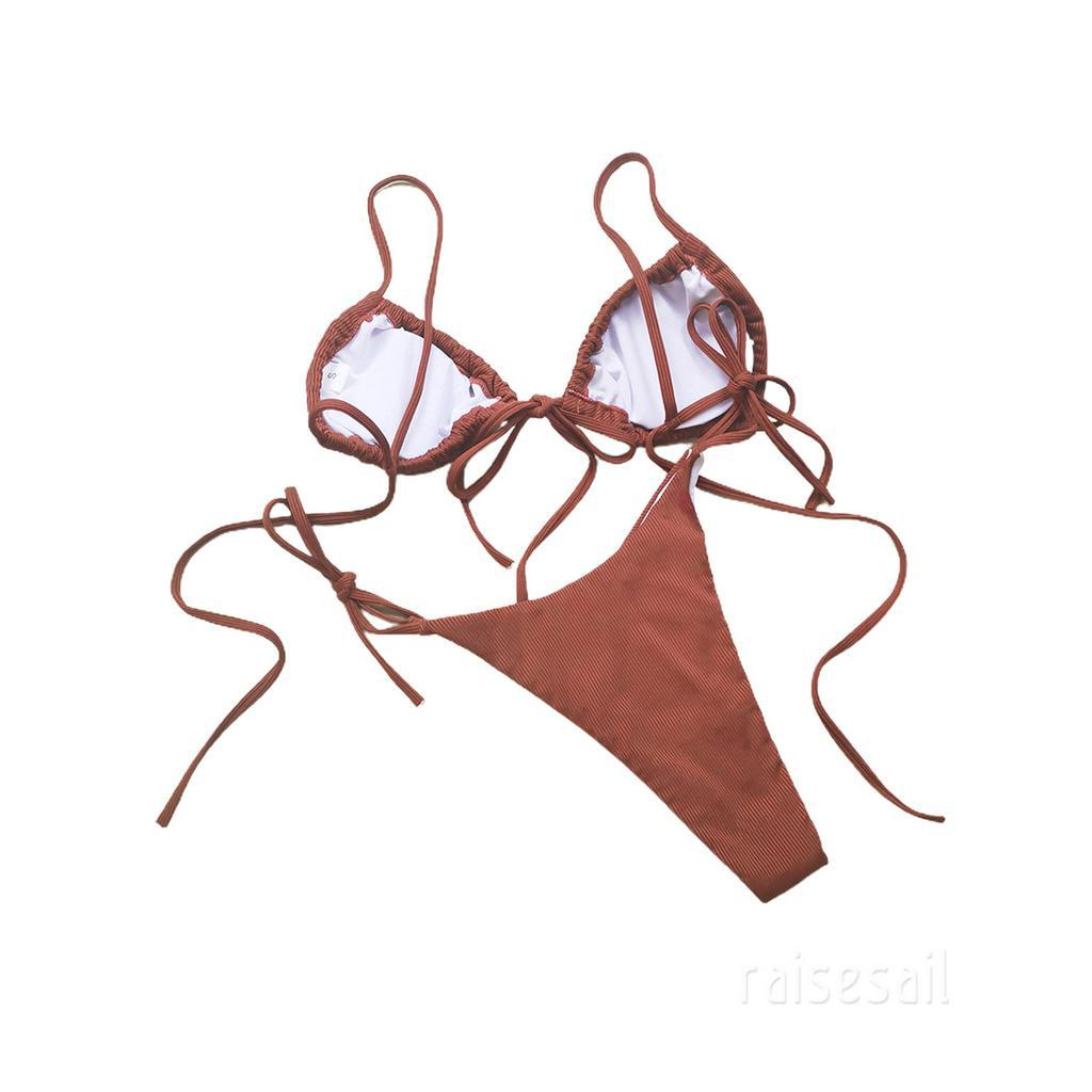 Bộ đồ tắm màu trơn thời trang xinh xắn quyến rũ dành cho nữ