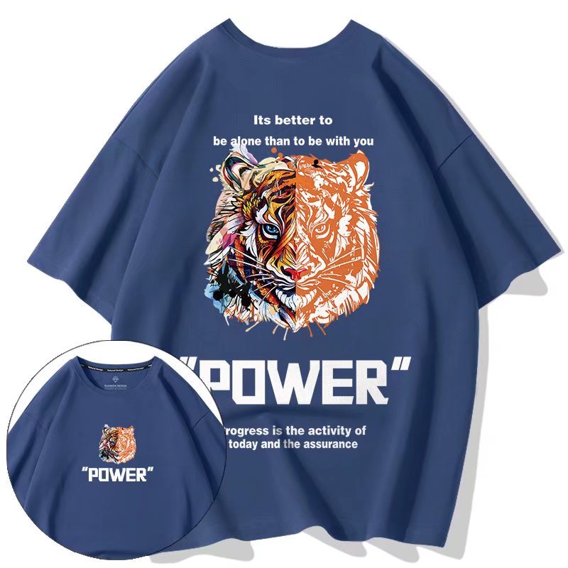 Áo Thun Tay Ngắn Dáng Rộng In Họa Tiết Hoạt Hình Phong Cách Đường Phố Thời Trang Mùa Hè Cho Nam size M-8XL