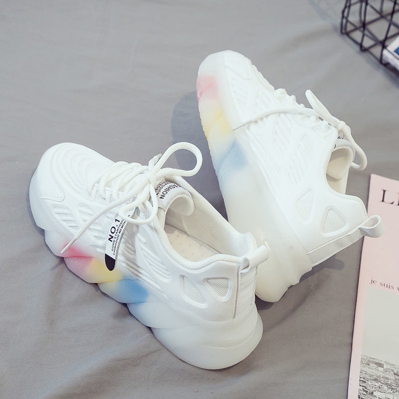 Giày Thể Thao Phối Lưới Thoáng Khí Thời Trang Cho Nữ