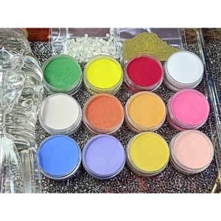 Set bột làm hoa nổi 12 hũ 10g