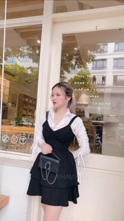 Set yếm+ sơ mi