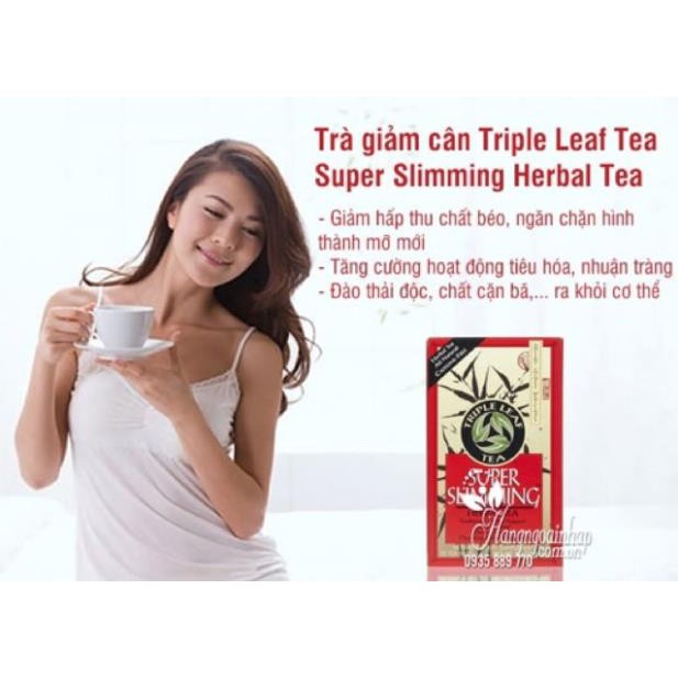 Trà giảm cân Triple Leaf Tea Super Slimming Herbal Tea 20 gói