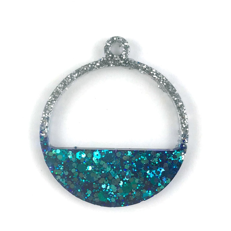 Khuôn Silicone Hình Tròn Làm Mặt Vòng cổ / Bông Tai