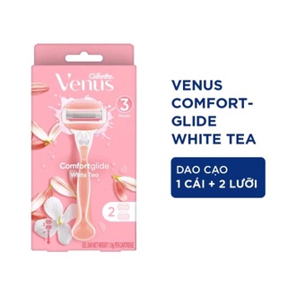 Bộ dao cạo nữ và 2 đầu dao Gillette Venus Comfortglide White Tea