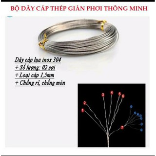 Dây cáp giàn phơi thông minh INOX 304(Chống rỉ sét sờn đứt)