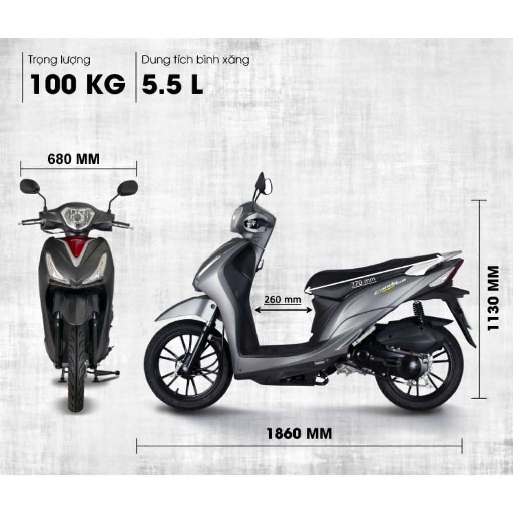 Xe Tay Ga Kymco Hermosa 50CC