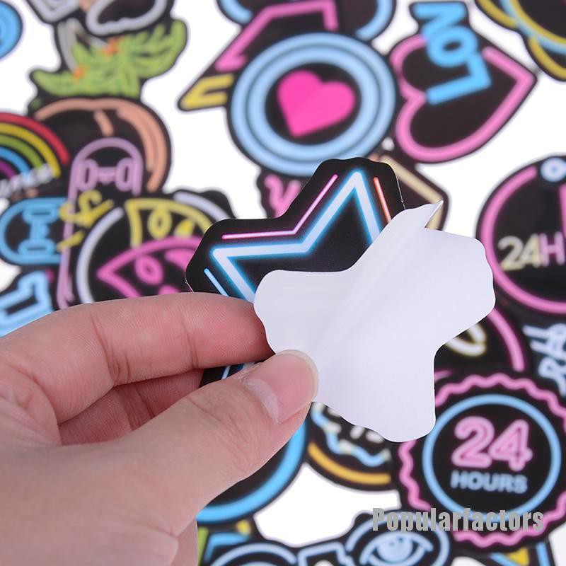 Bộ 100 miếng dán phát sáng nhiều màu sắc tiện dụng