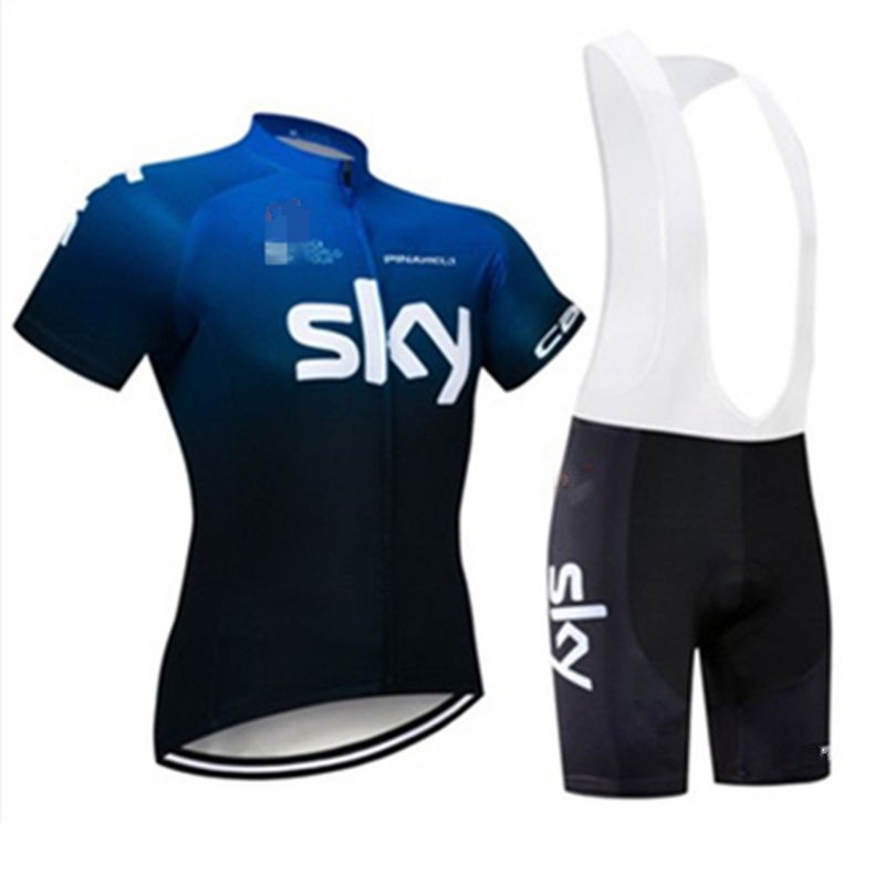 ✤○Phiên bản đội đua Tour de France mùa hè ngắn tay áo xe đạp đường núi bộ quần nam thoáng khí và khô nhanh