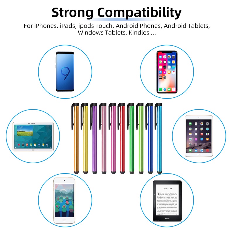 Set 10 Bút Cảm Ứng 7.0 Cho Điện Thoại Máy Tính Bảng Android