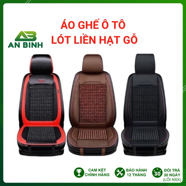 Bọc Ghế Ô Tô – Tựa Lưng Ô Tô Lót Liền Hạt Gỗ Êm, Thoáng Cao Cấp