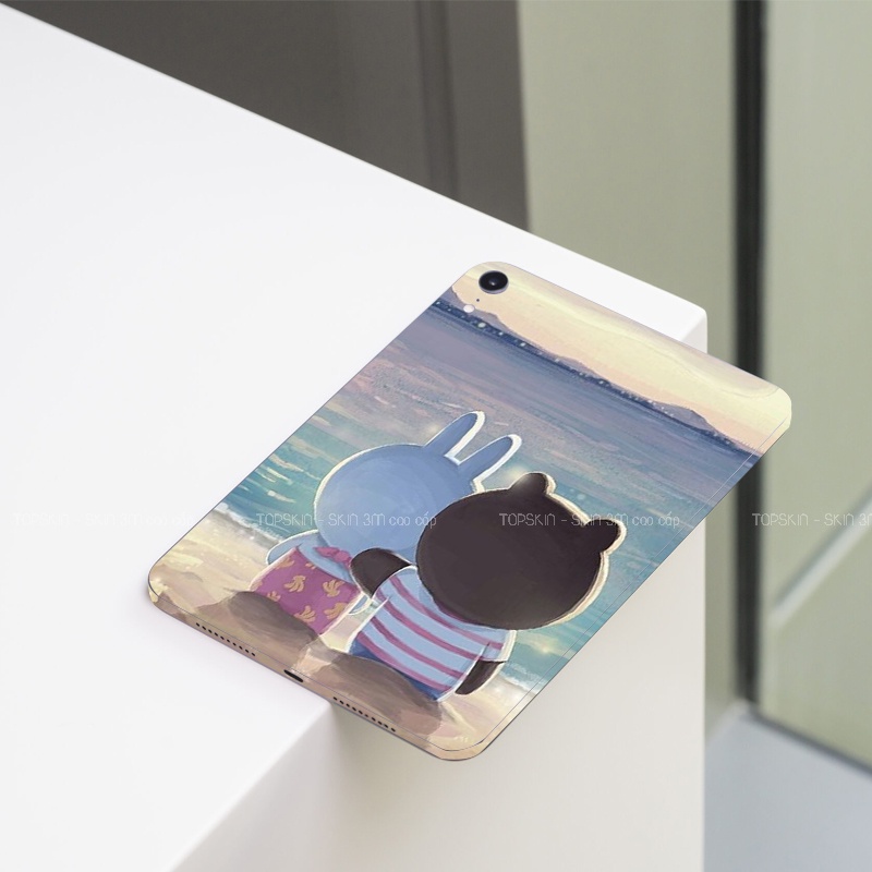 Miếng Dán Skin Ipad - Skin 3M gấu và thỏ couple  - Có mẫu cho tất cả các dòng Ipad, máy tính bảng