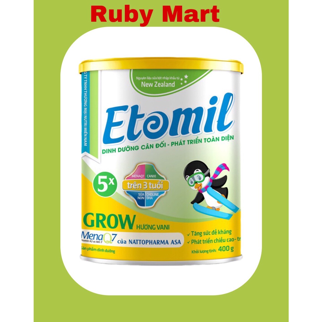 Sữa Bột Etomil 5X Lon 700g Giúp Trẻ Cao Khỏe Để Vươn Xa