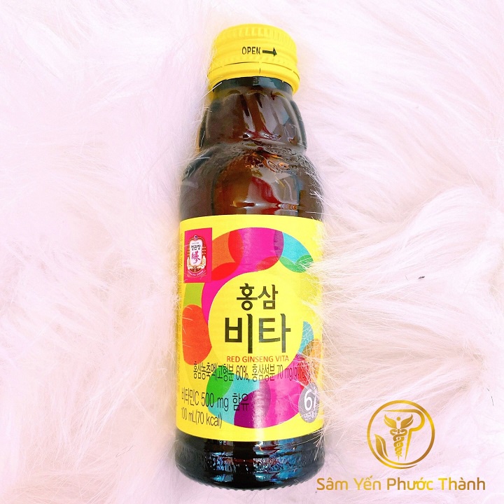 Nước hồng sâm Vita KGC - 100ml x 10 Chai - Cheong Kwan Jang - Hàn Quốc chính hãng