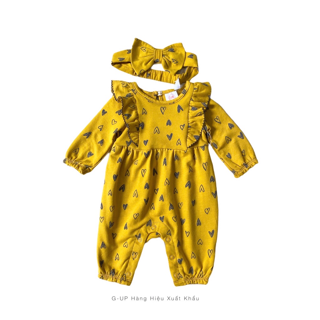 Bộ Dài Tay Bodysuit Liền Thân Bé Gái WONDER NATION