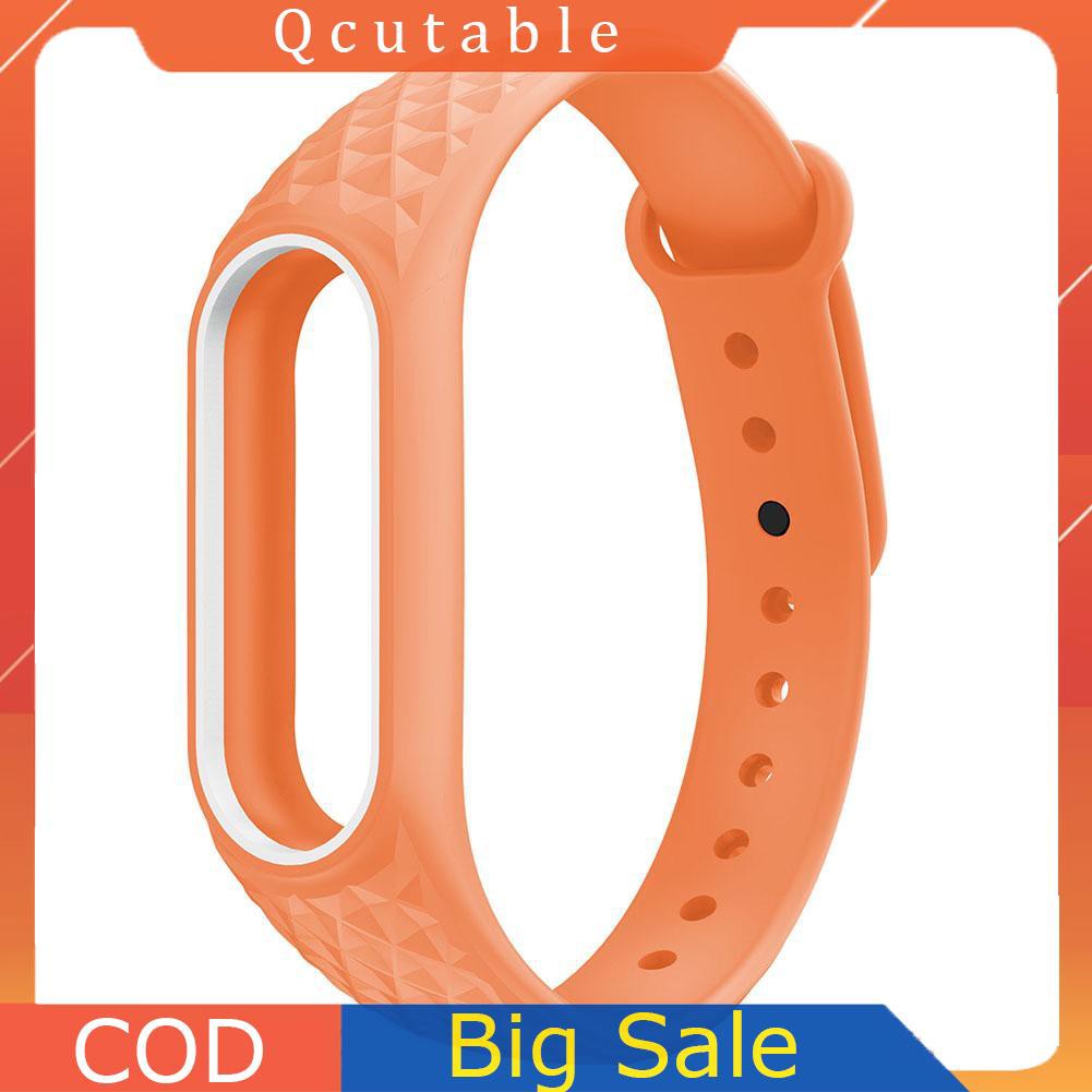 Soft TPU Silicone Bracelet Strap Wristband Replacement for Xiaomi Mi Band 2