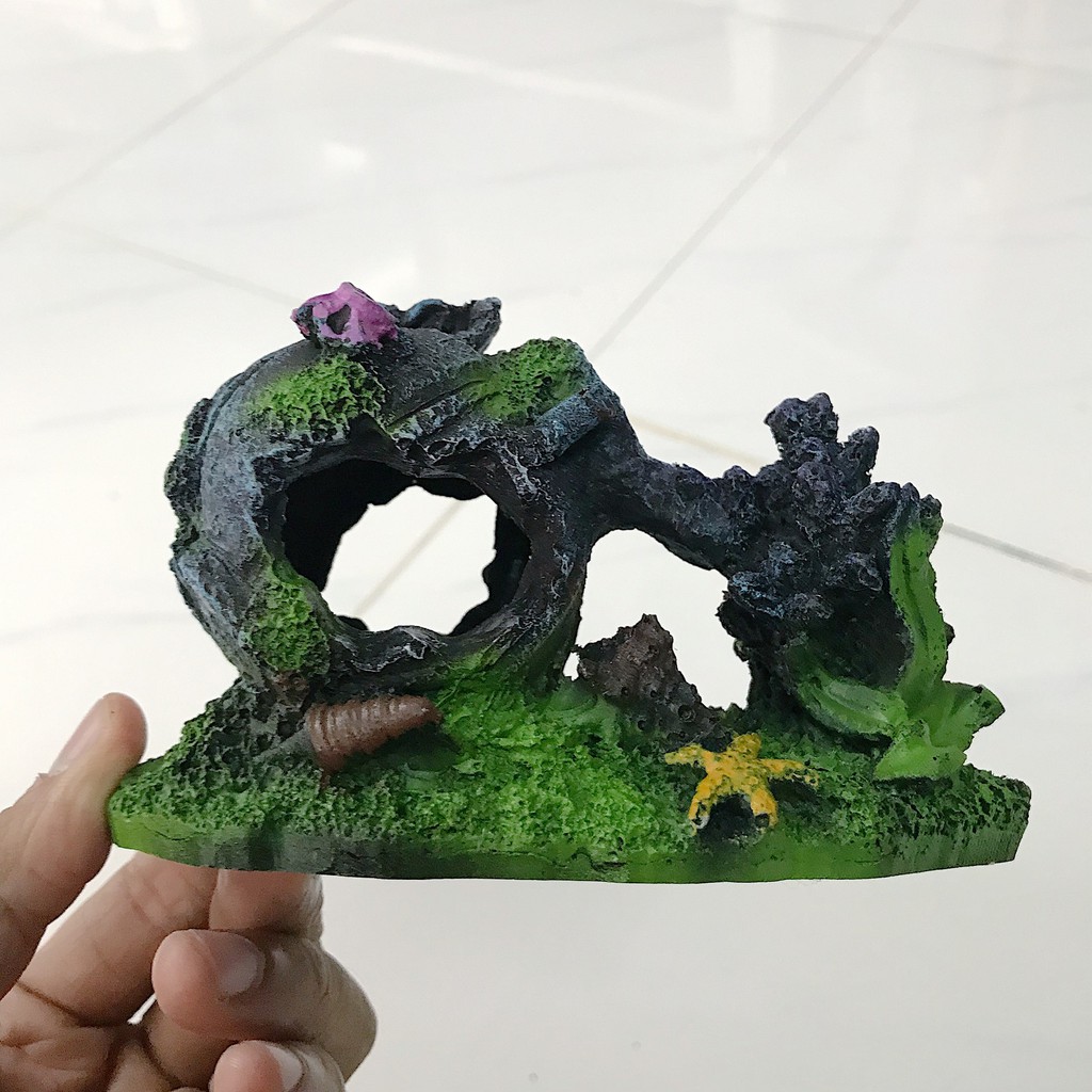 CẢNH LU TRANG TRÍ HỒ CÁ NON BỘ DÀI 11CM RỘNG 5CM CAO 10CM