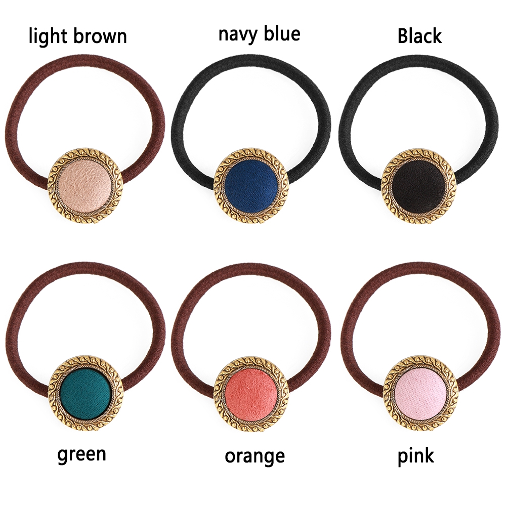 Cài tóc đính nút thời trang nữ tính