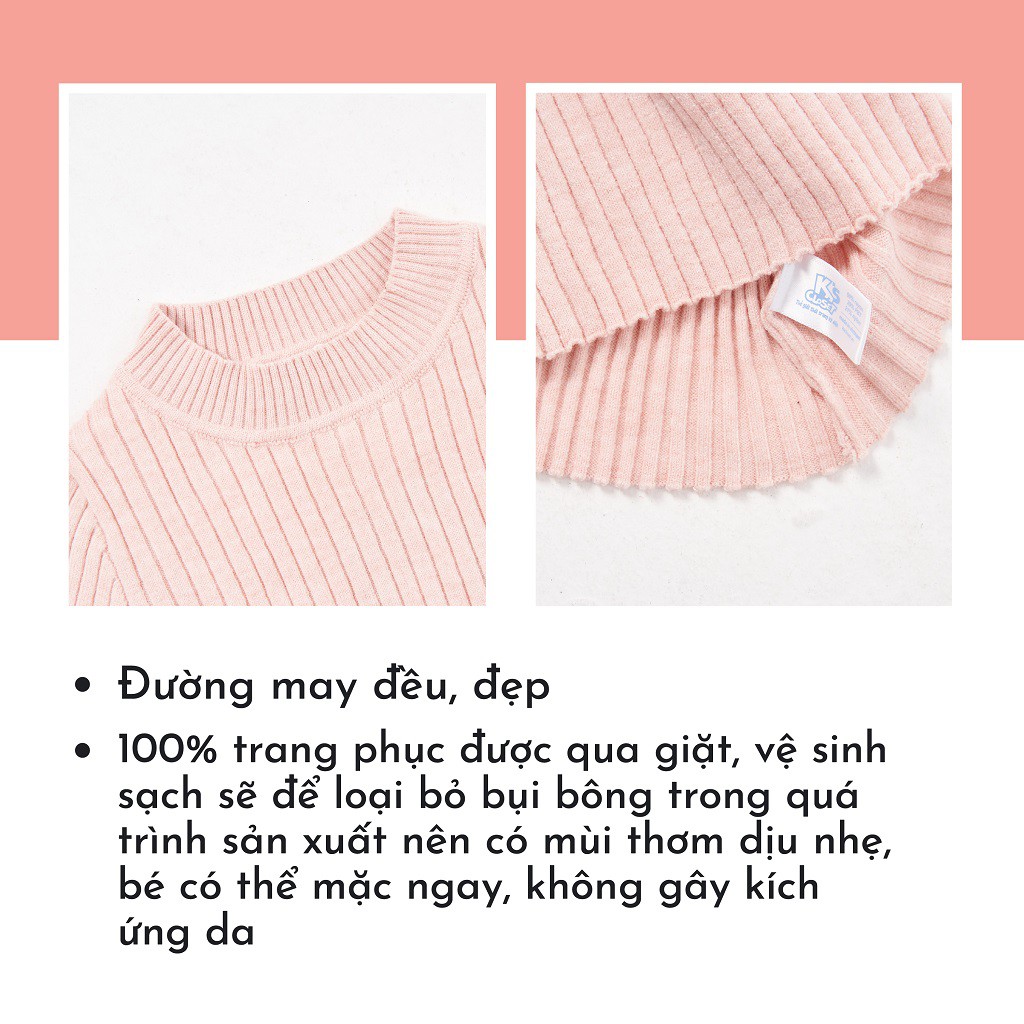 Áo Len Cổ Lọ Cho Bé Trai &amp; Bé Gái (02 - 12 Tuổi) K's Closet 133TEF