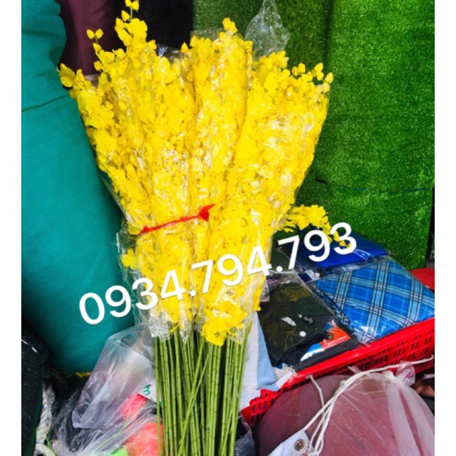 Lan vũ nữ lụa cao cấp cành 1m ảnh thật phk shop
