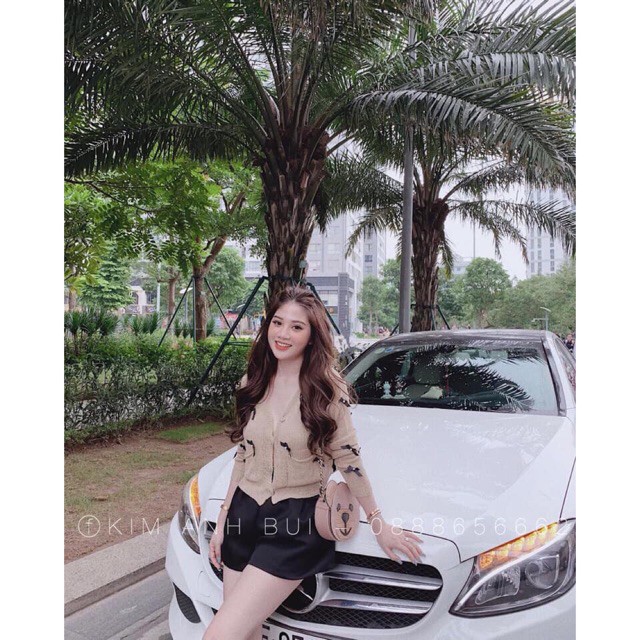 Áo cadigan đính nơ chất đẹp(#493)_Xưởng May Quang Anh