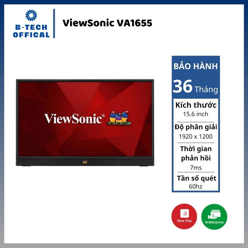 Màn hình di động ViewSonic VA1655 / 15.6 inch FHD/ IPS/ 60Hz/ USB Type-C/ 3Yrs - Hàng chính hãng