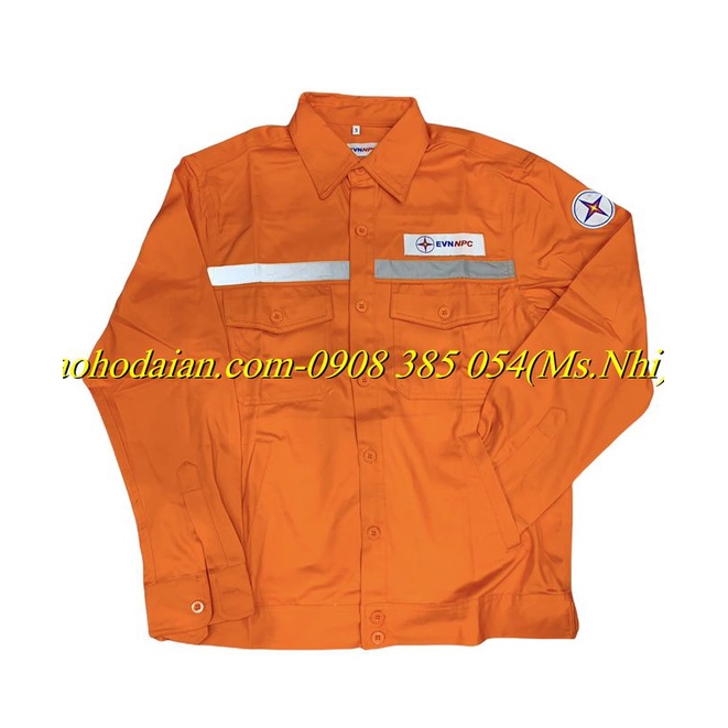 Quần áo điện lực tiêu chuẩn màu cam EVN