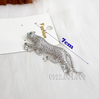 Cài áo con hổ full đá CZ1133.