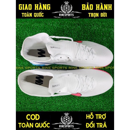 GIÀY BÓNG ĐÁ NHÂN TẠO TF Mercurial Vapor 13 PRO MÀU TRẮNG HÀNG SUPER THAILAND