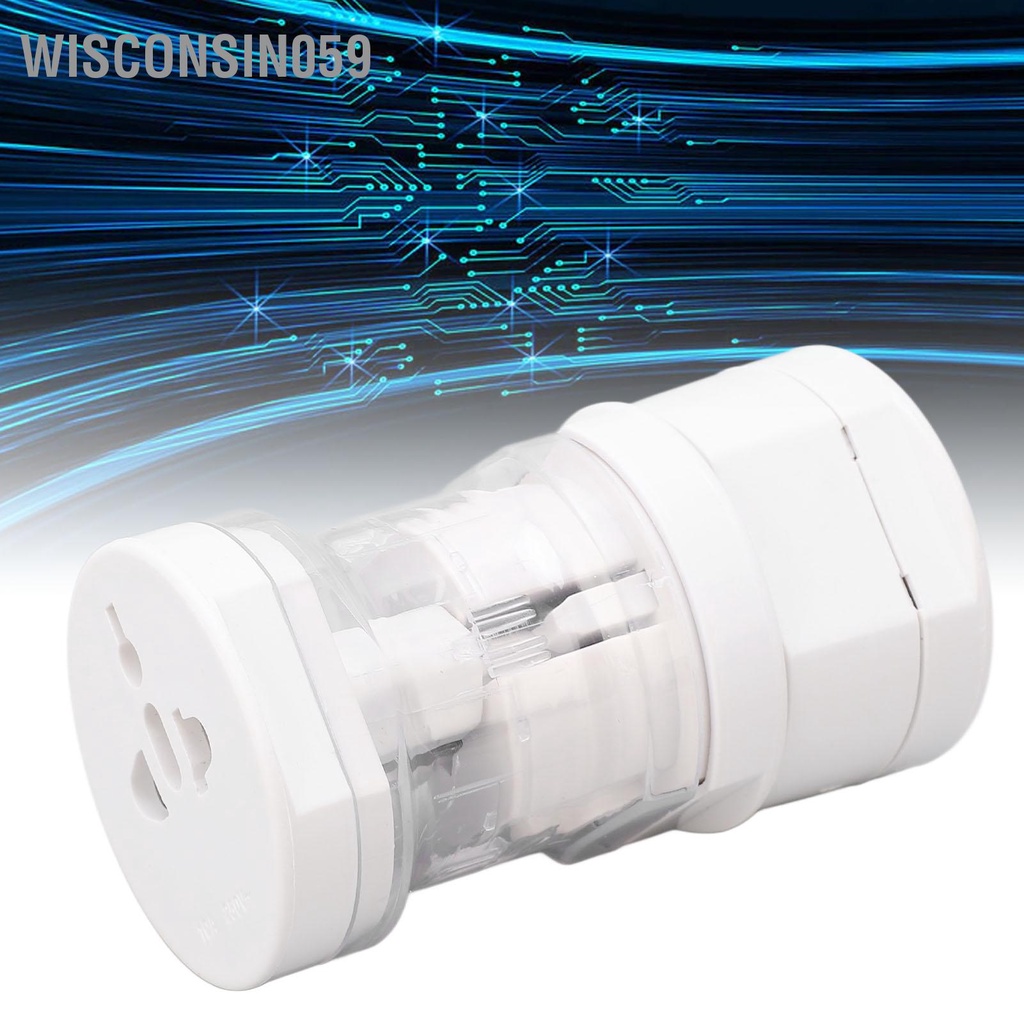 Set 2 Bộ Chuyển Đổi Cách Điện Bằng ABS Gọn Nhẹ Bảo Vệ Khẩn Cấp 110 250V