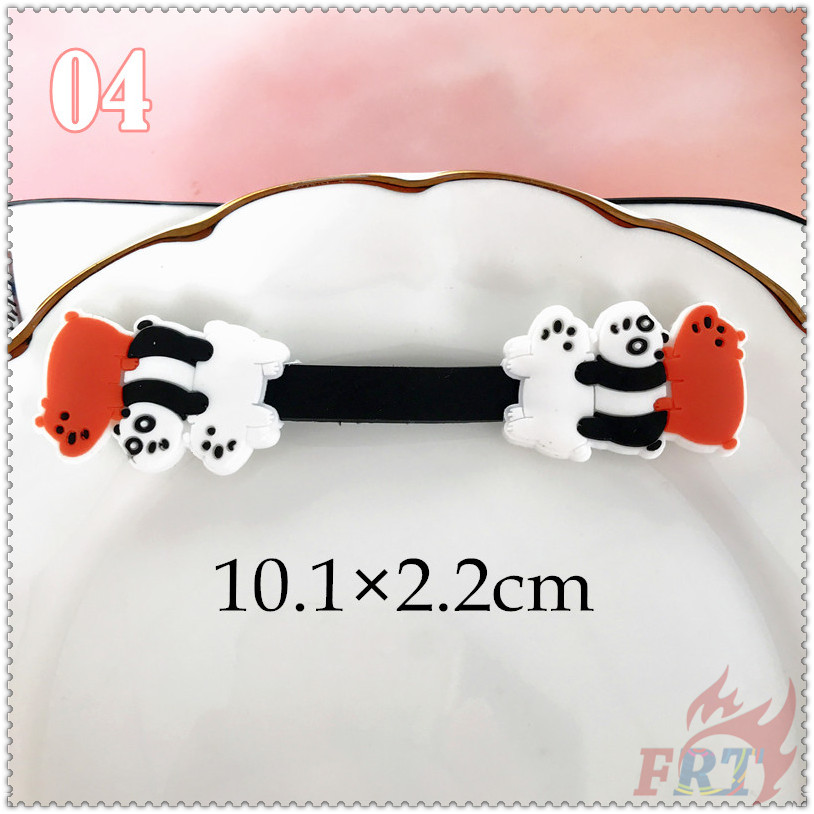 ◐ Dây Quấn Cáp Hình Gấu Đáng Yêu ◑ 1 Kẹp Giữ Dây Cáp Tai Nghe Gọn Gàng Bằng Silicon Hình Gấu Trúc/Gấu Băng Hoạt Hình