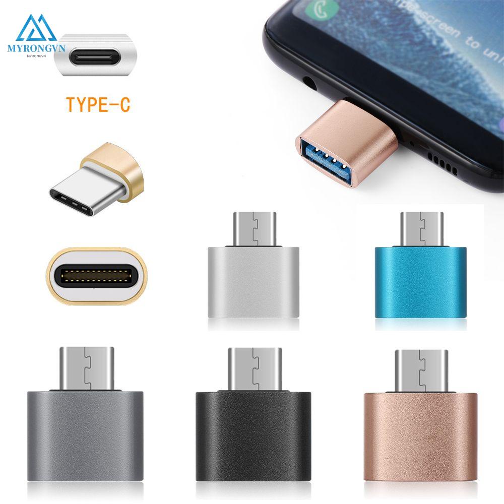 Set 4 Đầu Chuyển Đổi Type C Sang Usb 3.0 Usb-C 3.1 Otg Bằng Kim Loại Nhiều Màu Mới