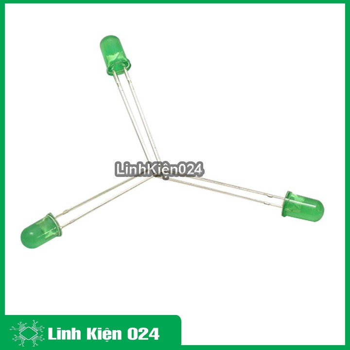 Gói 10 con led phủ màu 5mm