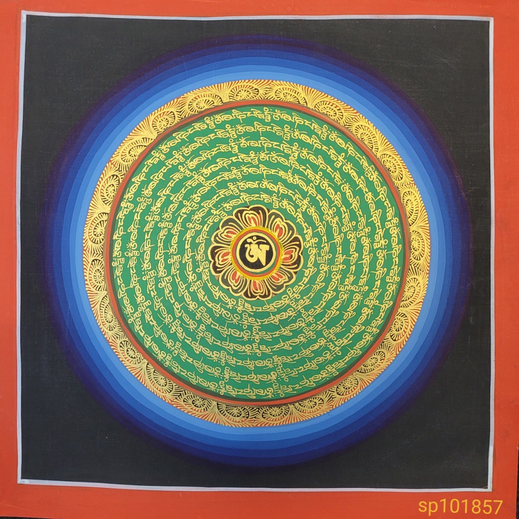 Tranh Mandala [Kim Cương Hỷ Lạc ] Vẽ Tay Nepal