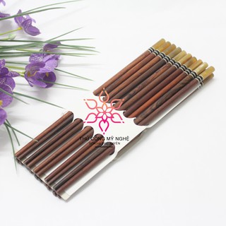 Đũa gỗ trắc mộc - đầu sừng