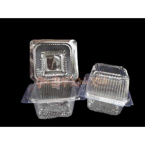 100 Hộp nhựa trong đựng bánh su kem H17
