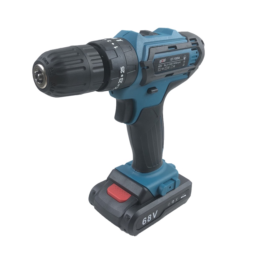 Máy khoan pin 3 chức năng GGG- 1009A, khoan gỗ, tháo vặn vít, có búa khoan tường, tặng kèm bộ phụ kiện 25 chi tiết