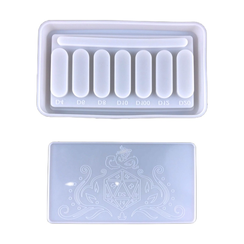 Khuôn Silicone Làm Hộp Đựng Trang Sức Hình Chữ Nhật DIY